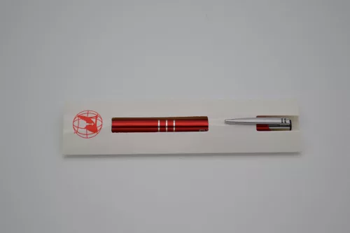 Toll vegyes színben AJÁNDÉK karton tolltartóval metál piros